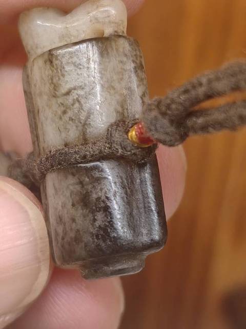 古玩玉器提油仿漢代“司南佩”真品鑒賞圖