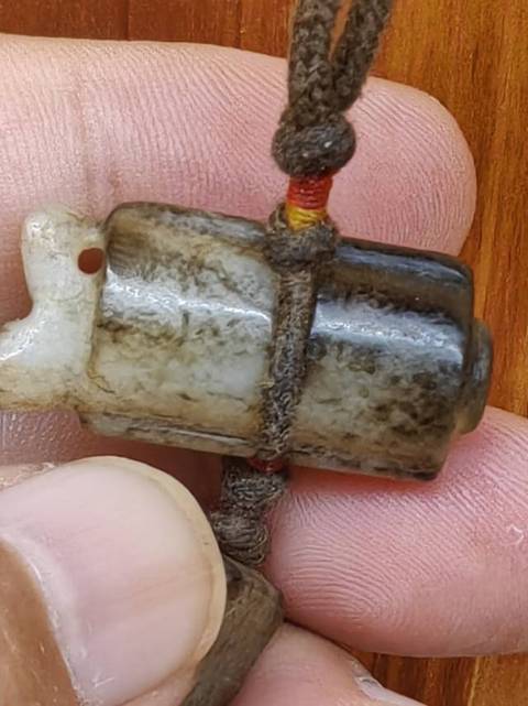 古玩玉器提油仿漢代“司南佩”真品鑒賞圖