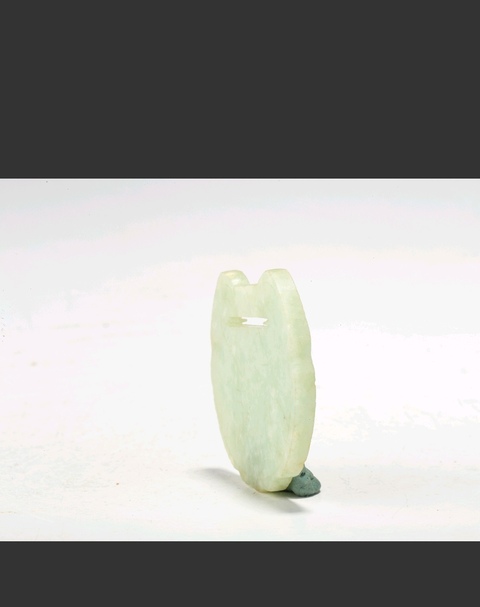 古玩玉器清代翡翠玉鎖真品鑒賞圖