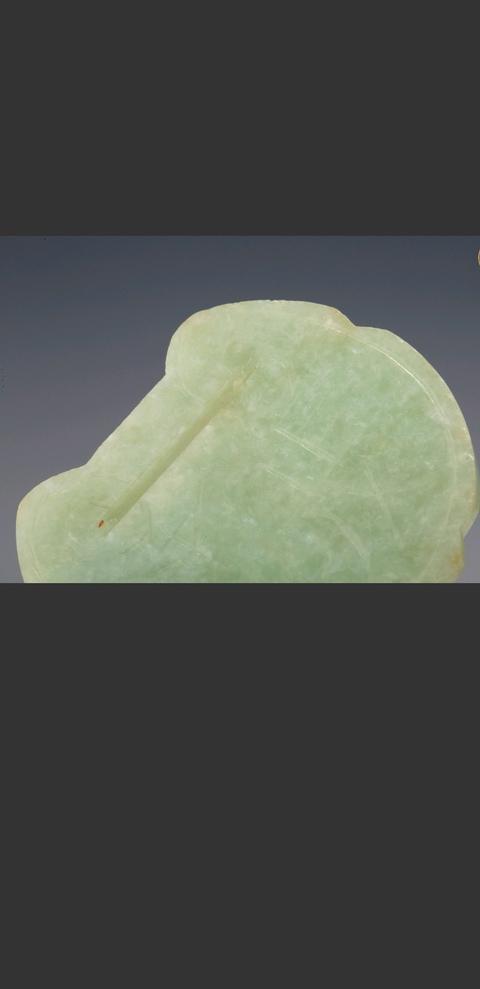 古玩玉器清代翡翠玉鎖真品鑒賞圖