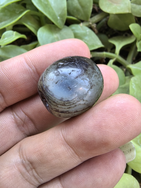 古玩玉器纏絲瑪瑙珠真品鑒賞圖