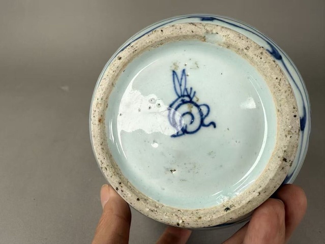 古玩陶瓷青花人物故事紋罐真品鑒賞圖