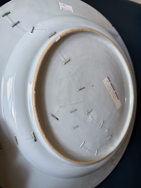 古玩陶瓷清·乾隆廣彩西洋人物超大盤，37.5cm拍賣，當(dāng)前價格1500元