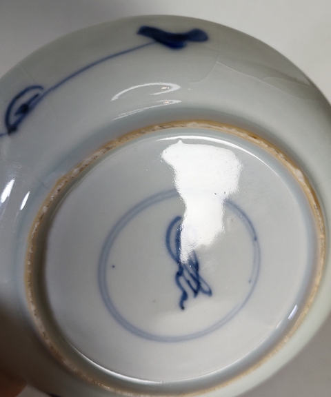 古玩陶瓷清康熙-青花花卉紋花口盤拍賣，當前價格1699元