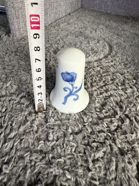 古玩陶瓷青花花卉紋調味盒真品鑒賞圖