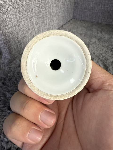 古玩陶瓷青花花卉紋調味盒真品鑒賞圖