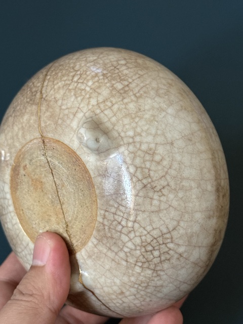 古玩陶瓷清·乾隆鱔血紅哥釉三足香爐拍賣,當前價格1380元