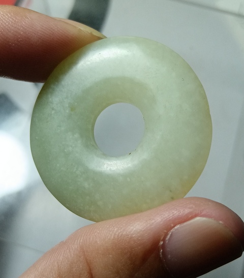 古玩玉器民國和田玉雕“平安扣”拍賣，當前價格980元