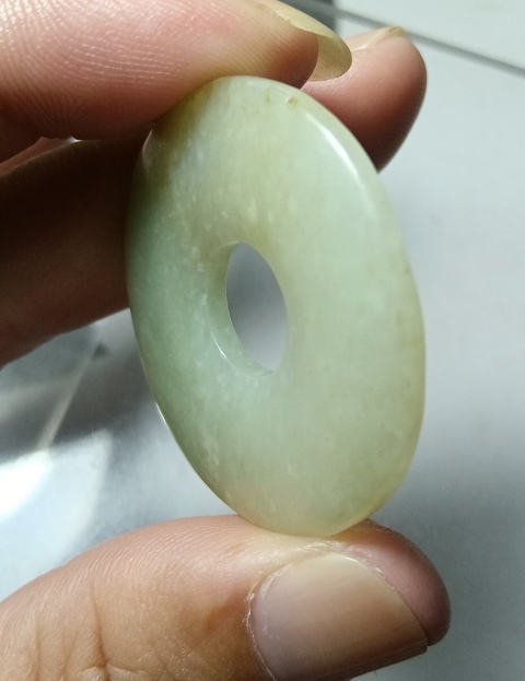 古玩玉器民國和田玉雕“平安扣”拍賣，當前價格980元