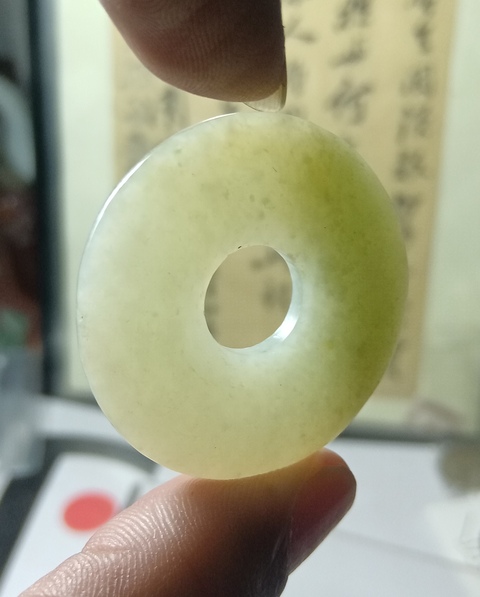 古玩玉器民國和田玉雕“平安扣”拍賣，當前價格980元