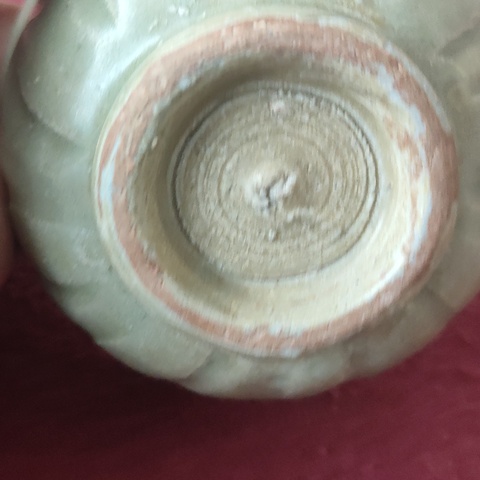 古玩陶瓷龍泉青瓷刻花杯真品鑒賞圖