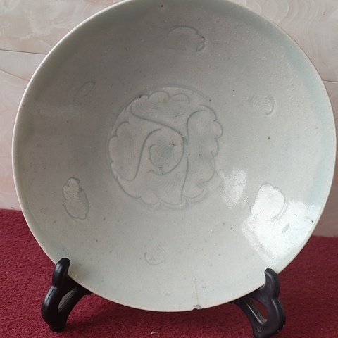 古玩陶瓷湖田窯刻花大碗真品鑒賞圖