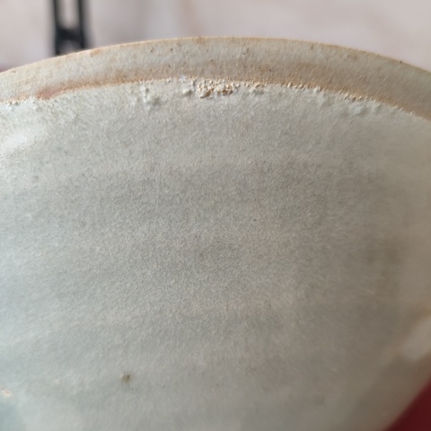 古玩陶瓷湖田窯六出筋雙魚面包碗拍賣，當前價格4800元