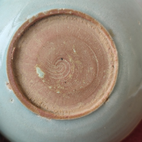 古玩陶瓷湖田窯六出筋雙魚面包碗拍賣，當前價格4800元