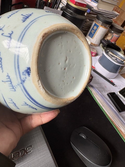 古玩陶瓷龍鳳紋青花罐真品鑒賞圖