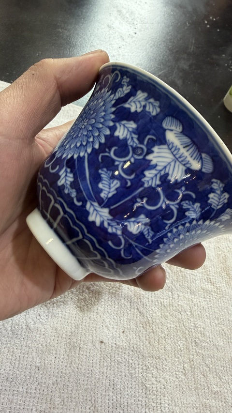 古玩陶瓷青花杯真品鑒賞圖