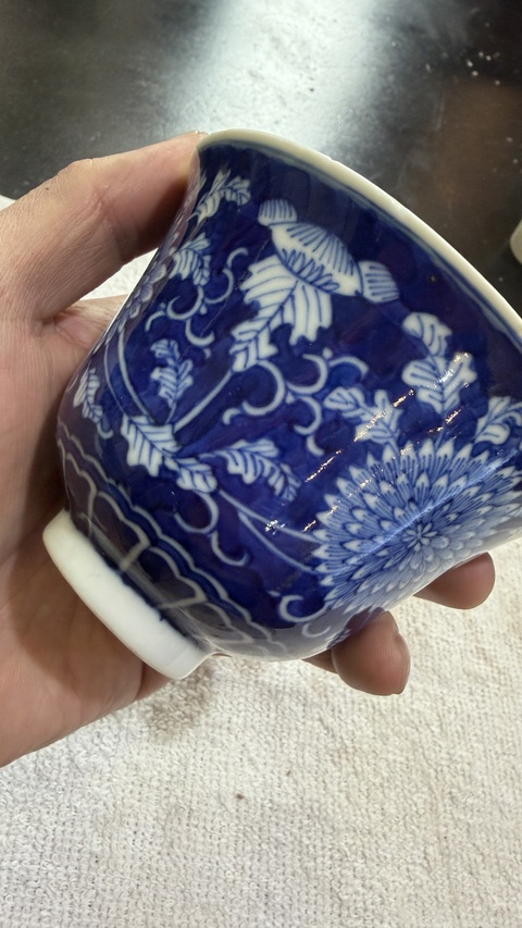 古玩陶瓷青花杯真品鑒賞圖