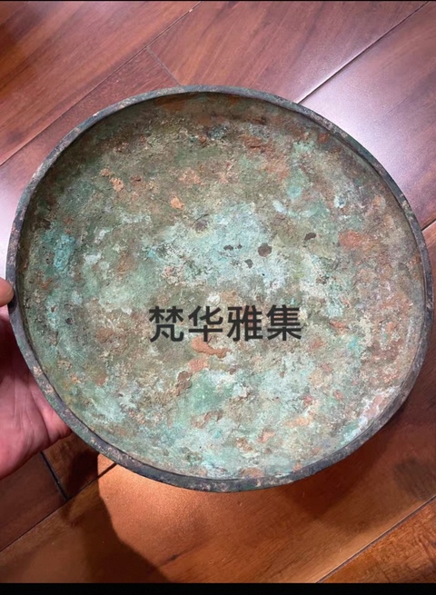 古玩銅器繩紋敦式鼎真品鑒賞圖