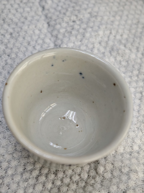 古玩陶瓷青花花卉紋杯真品鑒賞圖