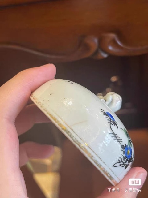 古玩陶瓷粉彩花卉紋溫罐拍賣，當前價格1500元