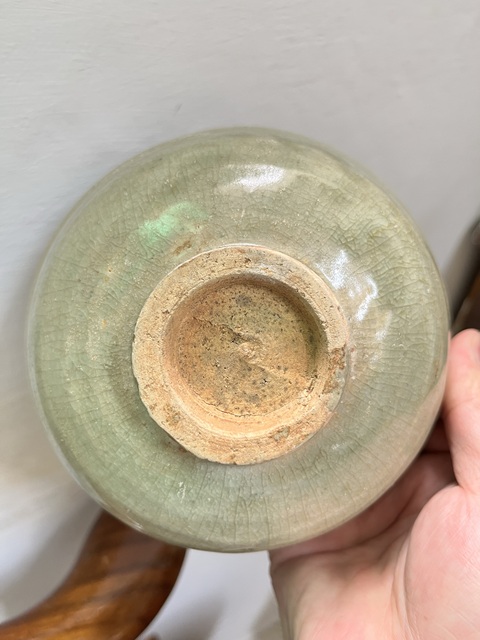 古玩陶瓷明~龍泉窯青釉模印碗拍賣，當前價格1566元