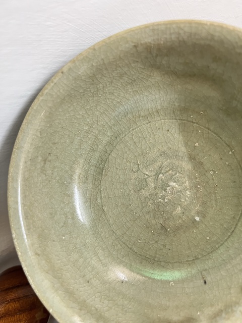 古玩陶瓷明~龍泉窯青釉模印碗拍賣，當前價格1566元