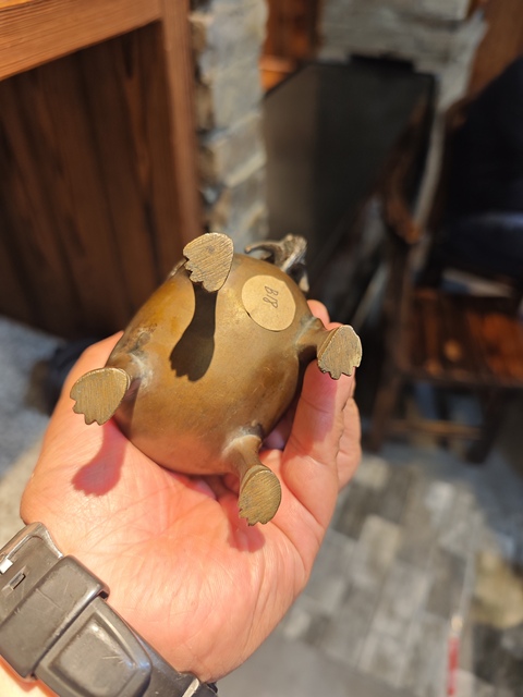 古玩銅器清代甪端熏爐 香爐 宣德爐真品鑒賞圖