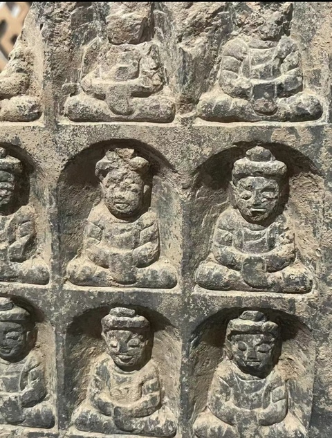 古玩雜項千佛碑真品鑒賞圖