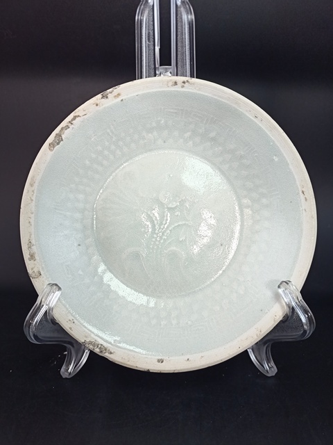 古玩陶瓷【館藏級精品】南宋:青白釉荷蓮紋洗【存世量稀少】【頂級釉水】【收藏價值比較高】拍賣，當前價格0元