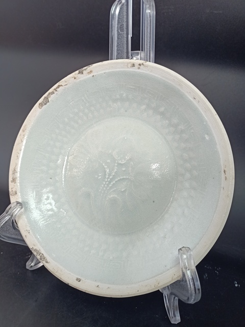 古玩陶瓷【館藏級精品】南宋:青白釉荷蓮紋洗【存世量稀少】【頂級釉水】【收藏價值比較高】拍賣，當前價格0元