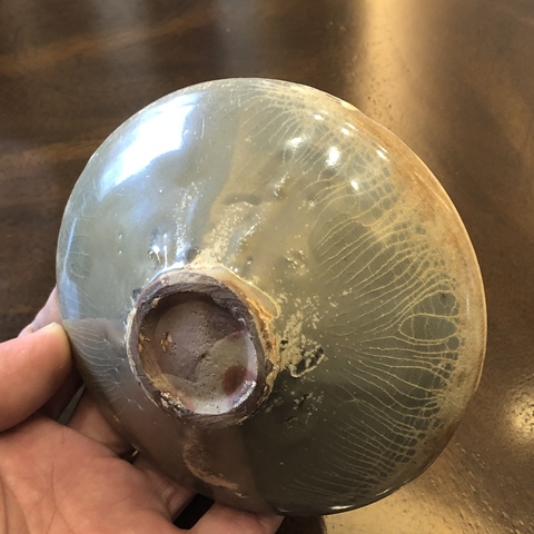 古玩陶瓷五代越窯系青釉盞真品鑒賞圖