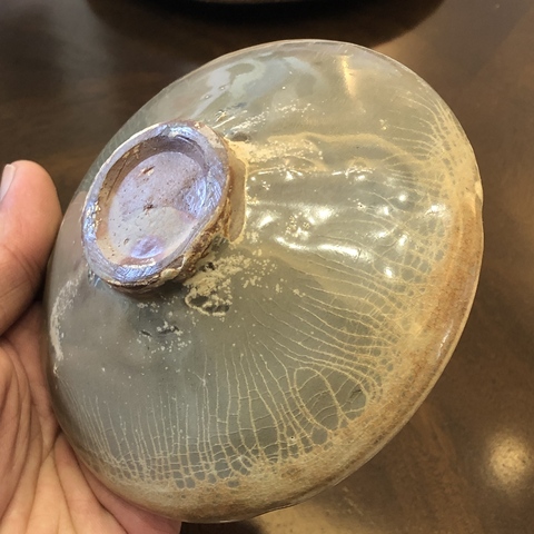 古玩陶瓷五代越窯系青釉盞真品鑒賞圖