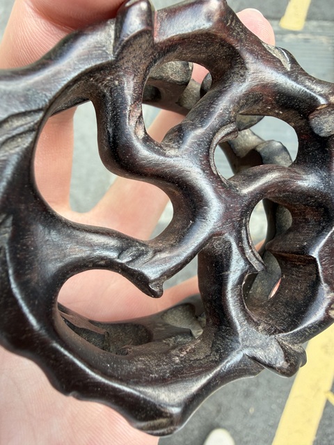 古玩雜項座子真品鑒賞圖