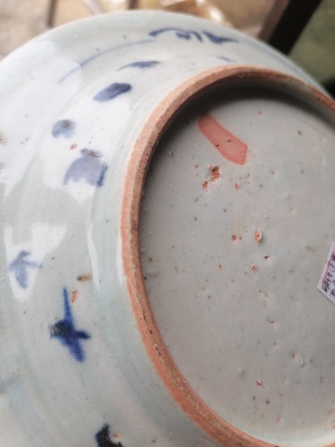 古玩陶瓷青花獅子紋盤真品鑒賞圖