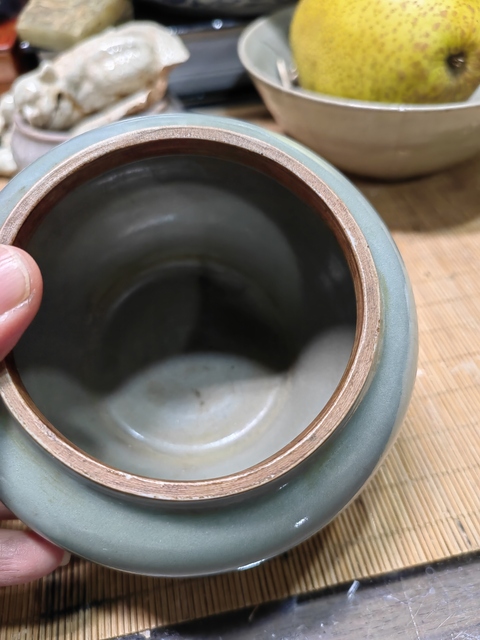 古玩陶瓷青瓷罐真品鑒賞圖