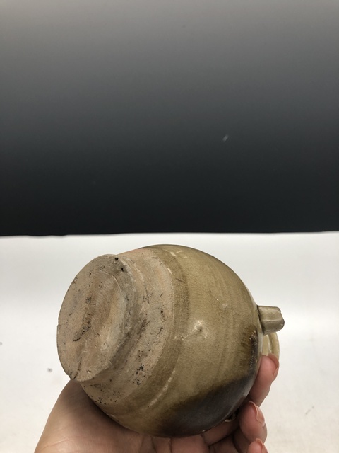 古玩陶瓷唐代·青釉褐彩執壺真品鑒賞圖