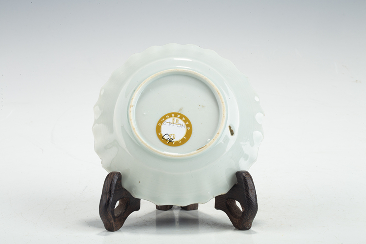 古玩陶瓷清康熙·青花山水人物紋花口杯碟一套拍賣，當(dāng)前價格809元