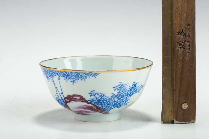 古玩陶瓷民國·料彩墨石竹影紋茶碗
真品鑒賞圖