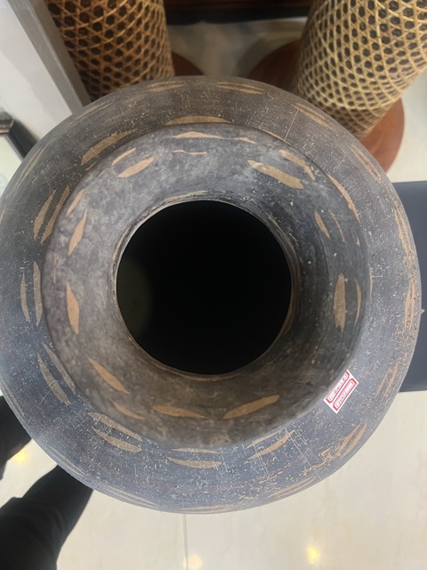 古玩陶瓷文化期彩繪陶罐（疑似有加彩）真品鑒賞圖