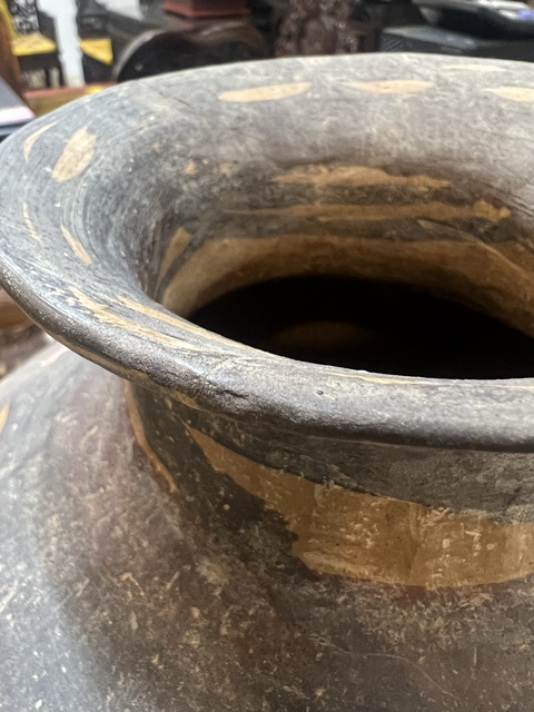 古玩陶瓷文化期彩繪陶罐（疑似有加彩）真品鑒賞圖