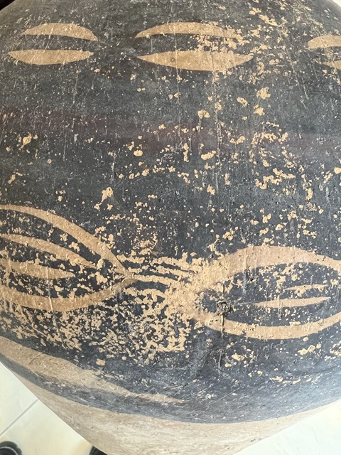 古玩陶瓷文化期彩繪陶罐（疑似有加彩）真品鑒賞圖