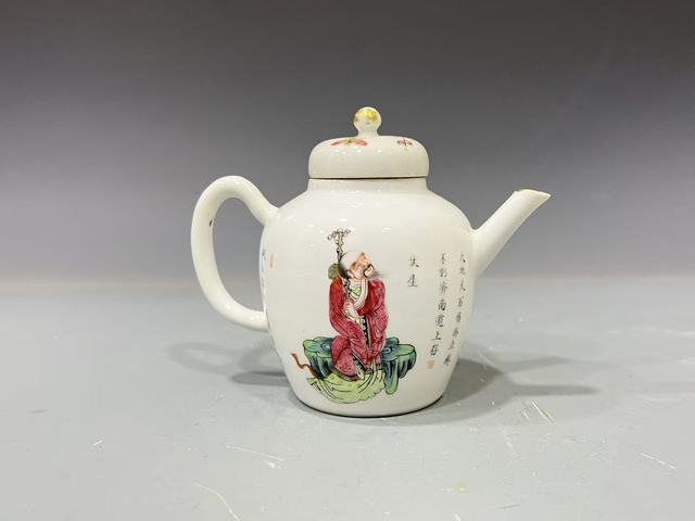 古玩陶瓷無雙譜壺真品鑒賞圖