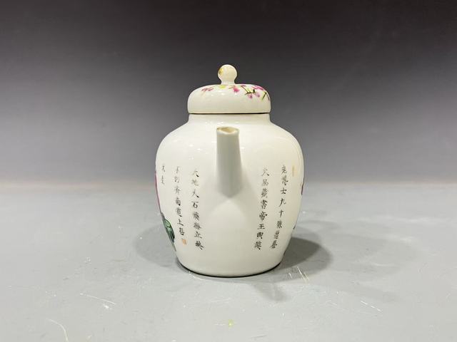 古玩陶瓷無雙譜壺真品鑒賞圖