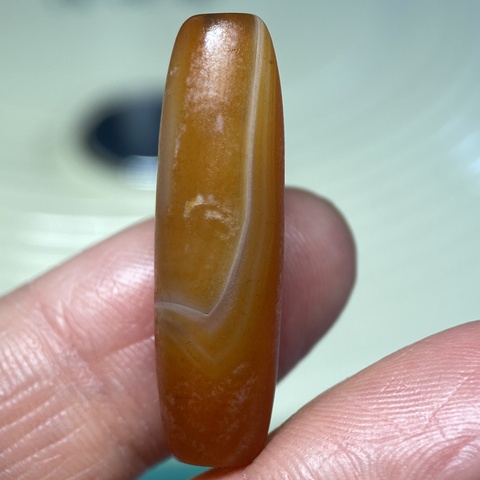 古玩玉器瑪瑙管珠真品鑒賞圖