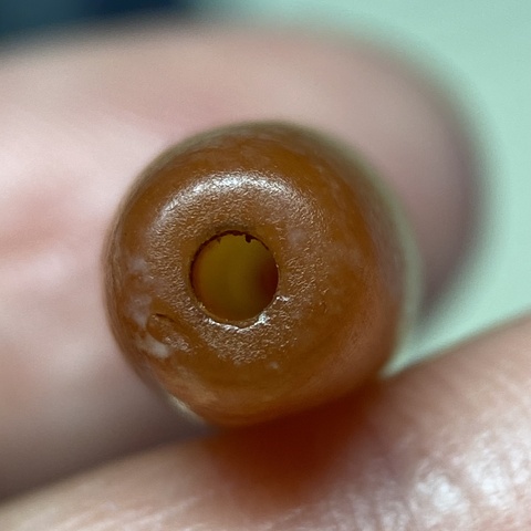 古玩玉器瑪瑙管珠真品鑒賞圖