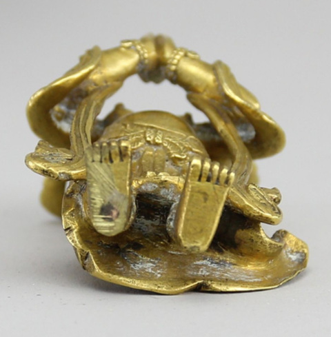 古玩銅器銅善財童子真品鑒賞圖