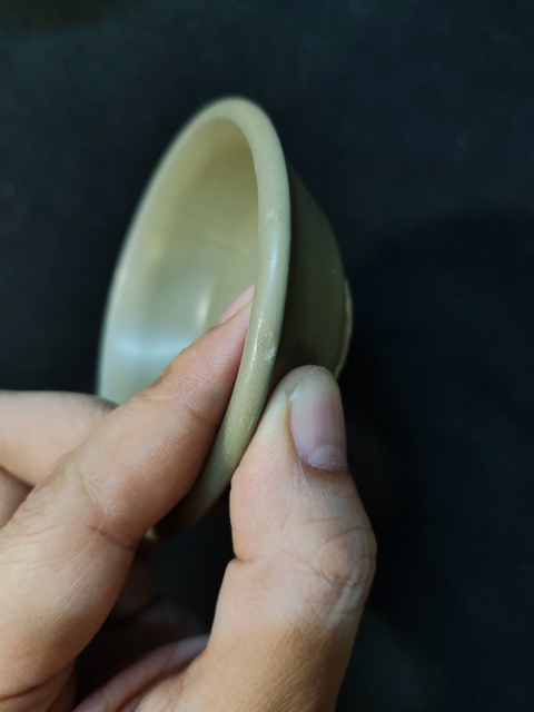 古玩陶瓷龍泉青瓷直壁洗（說的我好害怕呀??）真品鑒賞圖