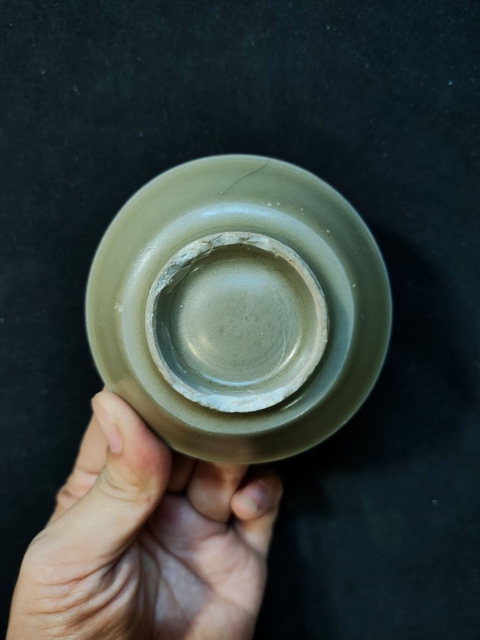 古玩陶瓷龍泉青瓷直壁洗（說的我好害怕呀??）真品鑒賞圖