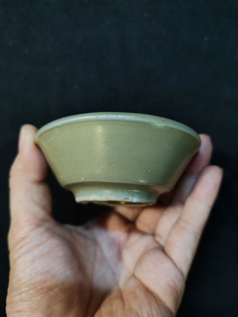 古玩陶瓷龍泉青瓷直壁洗（說的我好害怕呀??）真品鑒賞圖