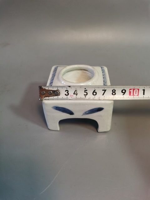 古玩陶瓷青花水盂真品鑒賞圖